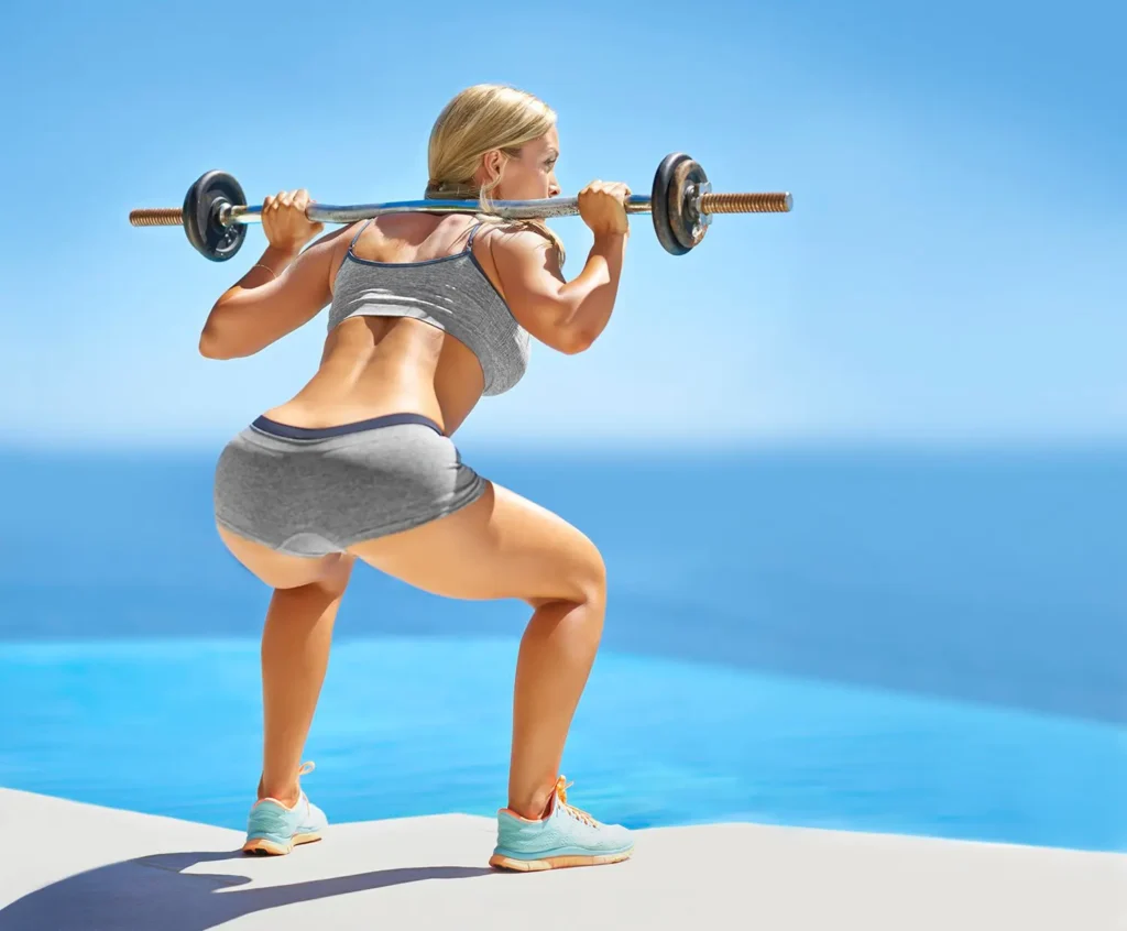 A person lifting dumbbells, focusing on arm muscles Bradford