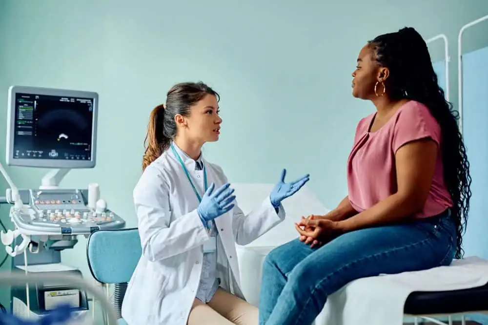 Woman have consultation about vaginal laxity Bradford