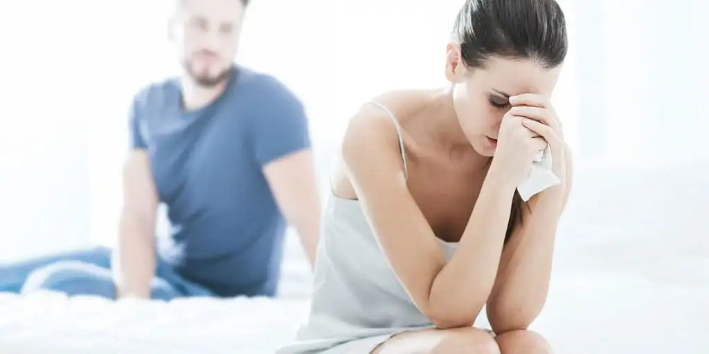 image of woman upset about vaginal laxity Bradford